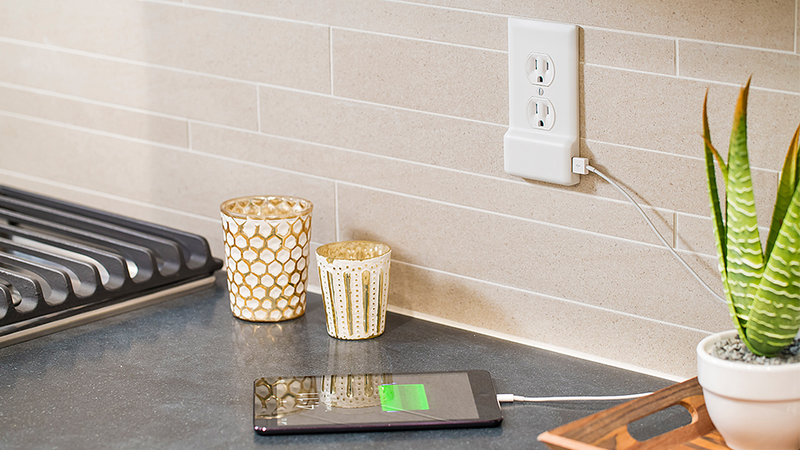 Illustration for article titled Genius Faceplate Puts USB Ports on Your Wall With No Wiring Needed